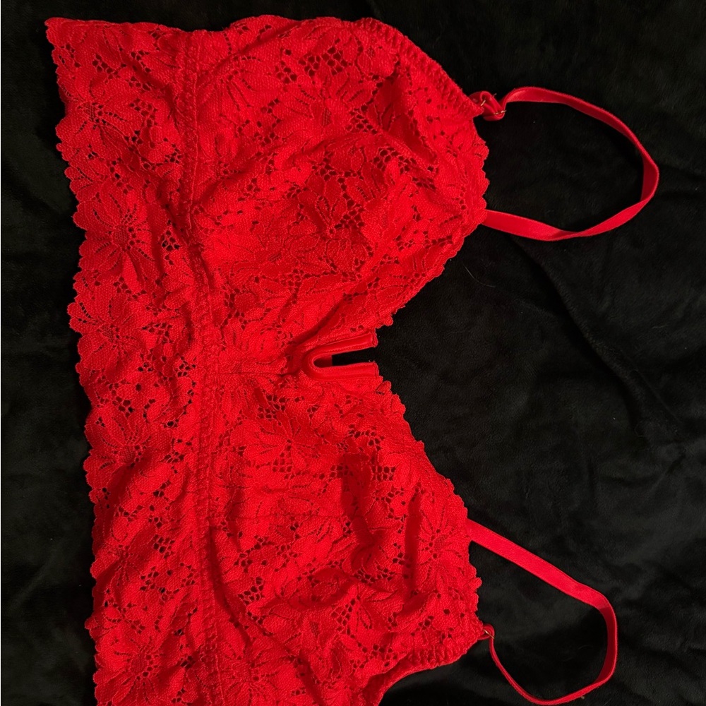 Victoria's Secret Red Lace Bra Intimates